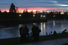 Silvestrovský večer u jablonecké přehrady